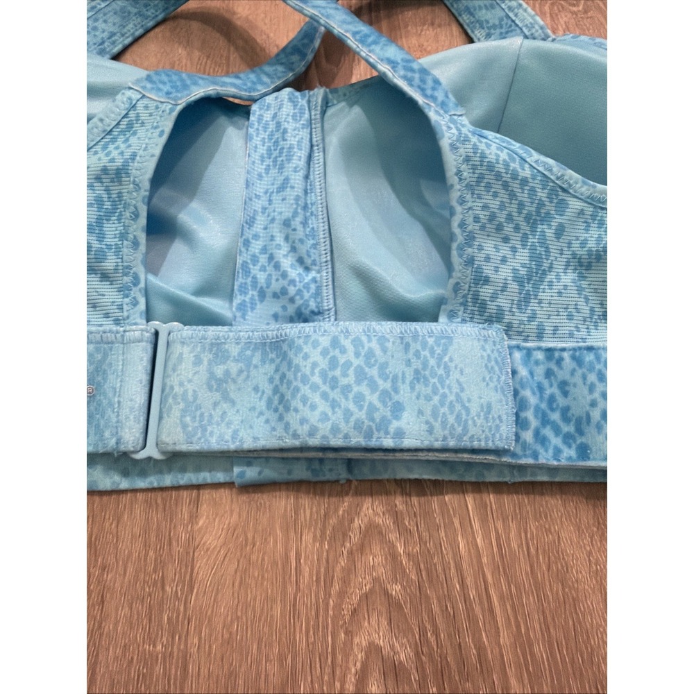 NWOT Shefit Ultimate High Impact Sports Bra Zip Front  Adjustable 1Luxe Blue - Picture 7 of 8